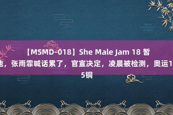 【MSMD-018】She Male Jam 18 暂退泳池，张雨霏喊话累了，官宣决定，凌晨被检测，奥运1银5铜