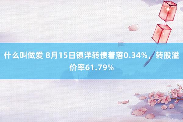 什么叫做爱 8月15日镇洋转债着落0.34%，转股溢价率61.79%