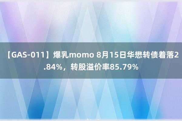 【GAS-011】爆乳momo 8月15日华懋转债着落2.84%，转股溢价率85.79%