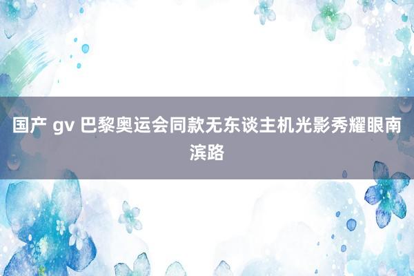 国产 gv 巴黎奥运会同款无东谈主机光影秀耀眼南滨路