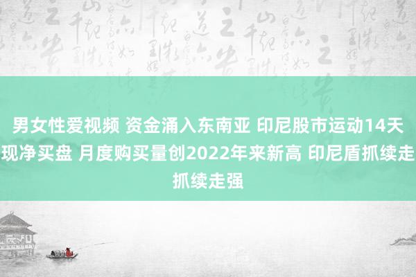 男女性爱视频 资金涌入东南亚 印尼股市运动14天出现净买盘 月度购买量创2022年来新高 印尼盾抓续走强